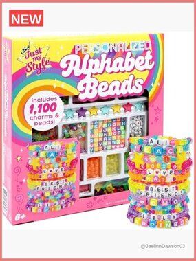 1000+ Beads Charms Craft Kit Jewelry Making Set